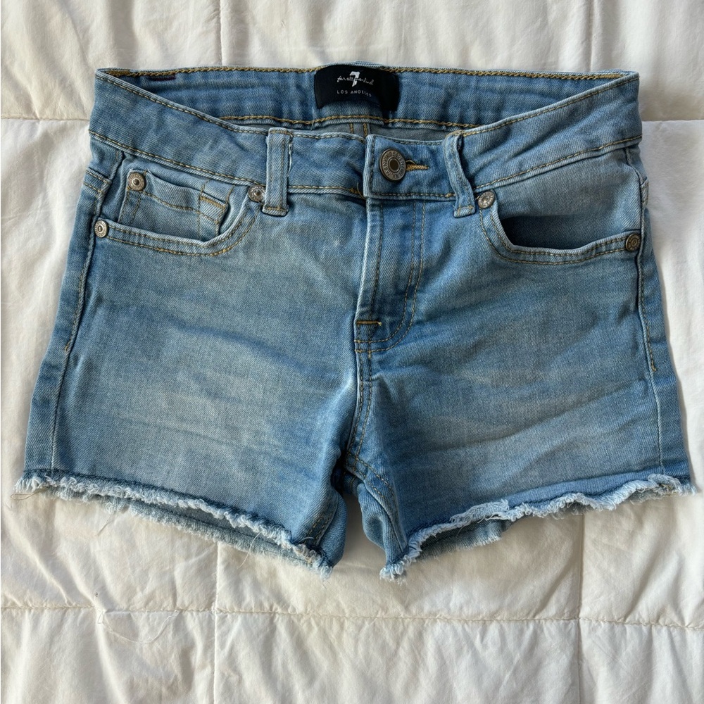 Girls Seven for All Mankind Jean Shorts Sz 10